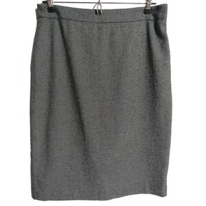 Ann Taylor black design pencil skirt woman size  6